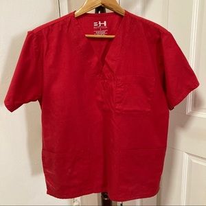 Red/Orange Scrubs Set